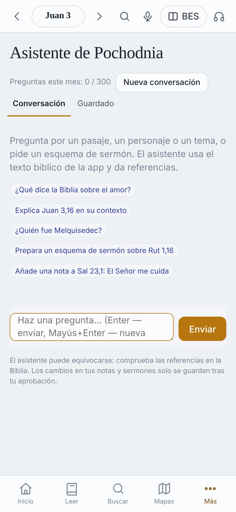 El Asistente Pochodnia responde «¿Quién fue Melquisedec?» con referencias a versículos